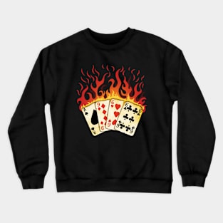 Born in 1966 - Birthday Burning Cards Crewneck Sweatshirt